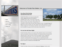 Tablet Screenshot of floridapolesetters.com